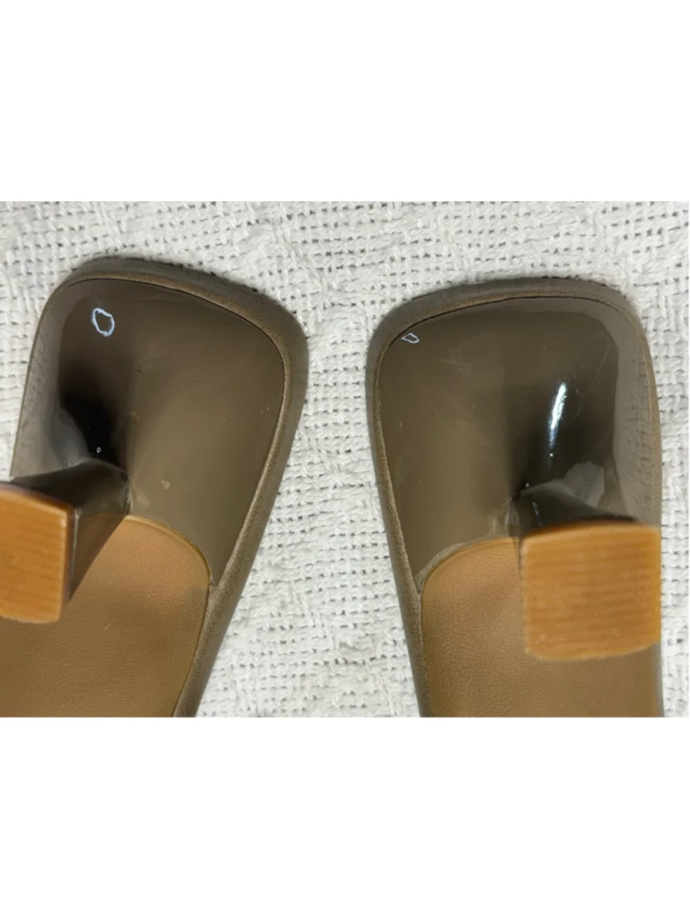 Jason Wu Taupe Pointed Toe Mule Heels Size 7 NIB Minimalist Normcore 